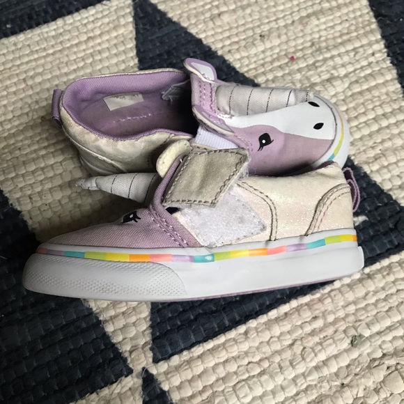 Unicorn Vans Purple Toddlers Size 4 - Picture 8 of 8